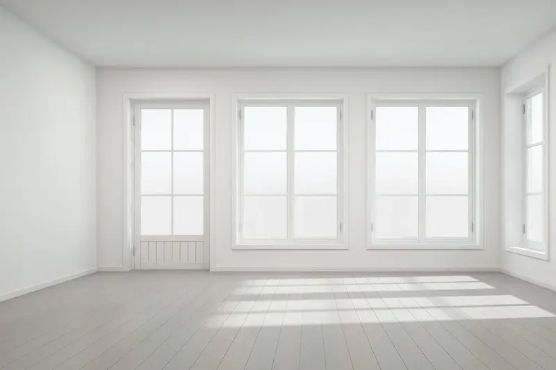 białe okna domu